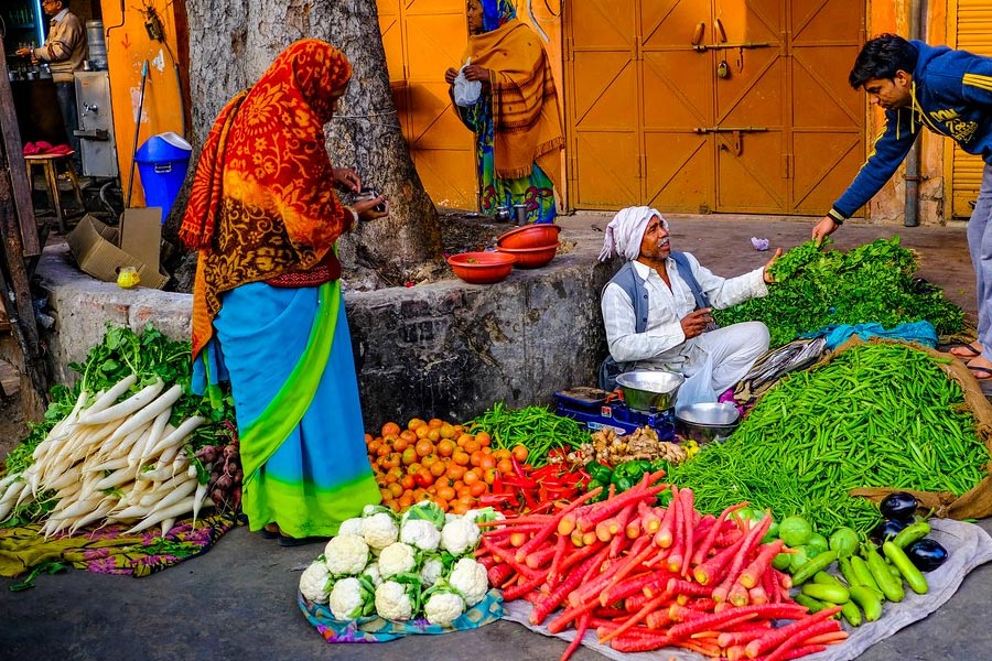 Farmers Vegetable Market of Jaipur